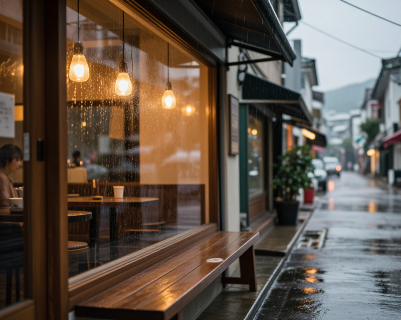 Rainy Seoul Street
