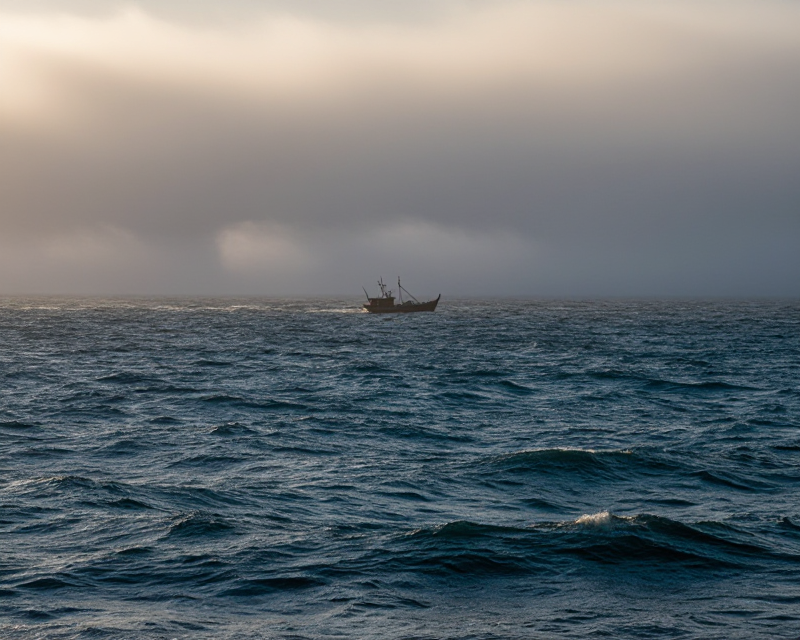 Jeju Sea Dawn Atmosphere