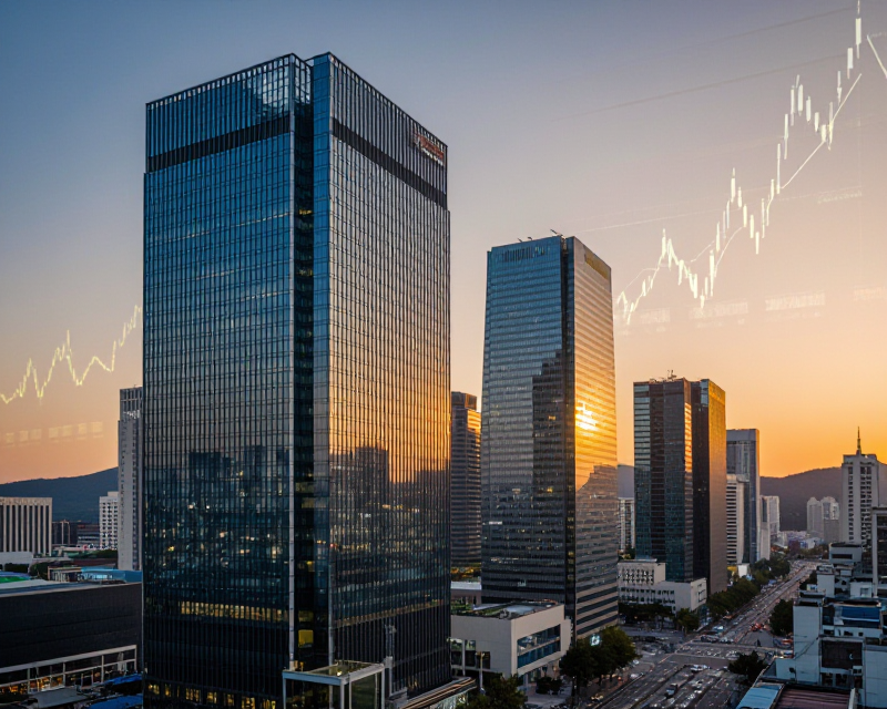 Symbolic representation of stock market growth in Seoul