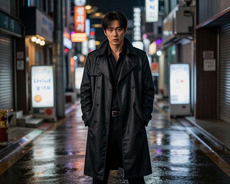 Cinematic Korean Noir Atmosphere