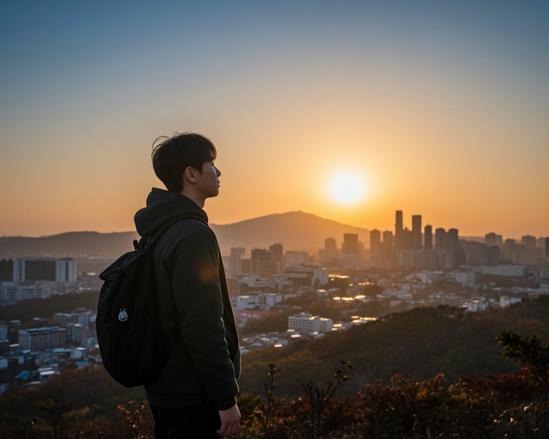 Hopeful Dawn in Seoul